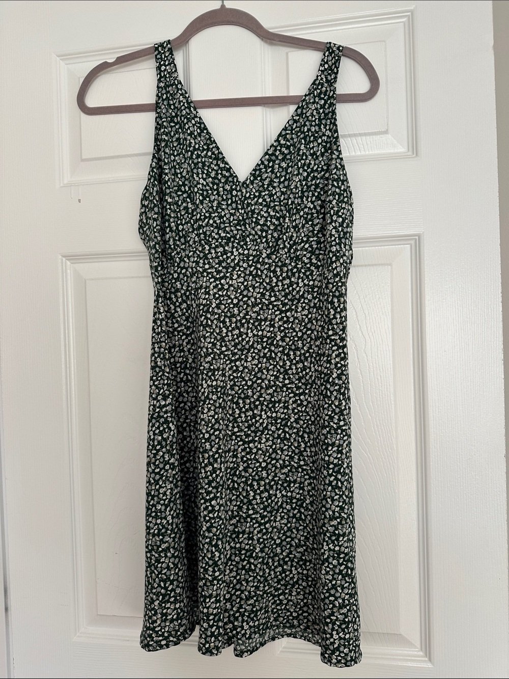 Abercrombie & Fitch Dark Green Floral Midi Dress